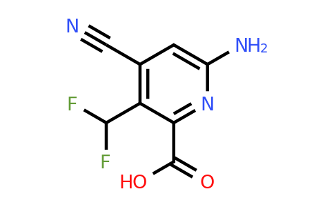 1806796-99-5 | 6-Amino-4-cyano-3-(difluoromethyl)pyridine-2-carboxylic acid