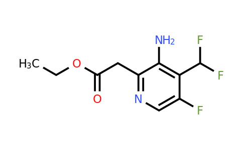 Ethyl 3-amino-4-(difluoromethyl)-5-fluoropyridine-2-acetate