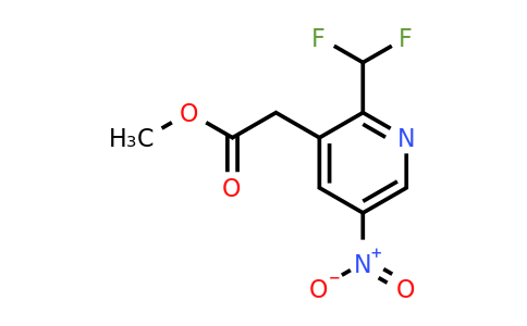 Methyl 2-(difluoromethyl)-5-nitropyridine-3-acetate