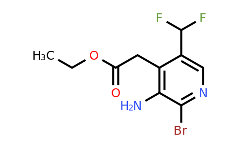 1806804-29-4 | Ethyl 3-amino-2-bromo-5-(difluoromethyl)pyridine-4-acetate