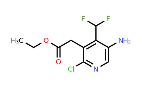 1806809-36-8 | Ethyl 5-amino-2-chloro-4-(difluoromethyl)pyridine-3-acetate