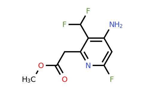 1806813-20-6 | Methyl 4-amino-3-(difluoromethyl)-6-fluoropyridine-2-acetate
