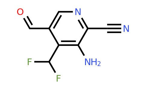 1806813-27-3 | 3-Amino-2-cyano-4-(difluoromethyl)pyridine-5-carboxaldehyde