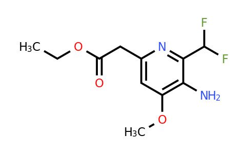 1806813-77-3 | Ethyl 3-amino-2-(difluoromethyl)-4-methoxypyridine-6-acetate