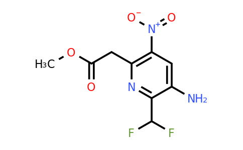 Methyl 3-amino-2-(difluoromethyl)-5-nitropyridine-6-acetate