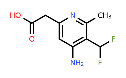 4-Amino-3-(difluoromethyl)-2-methylpyridine-6-acetic acid
