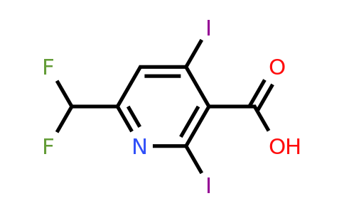 1806827-40-6 | 6-(Difluoromethyl)-2,4-diiodopyridine-3-carboxylic acid