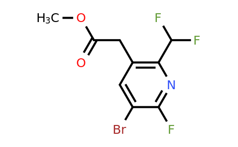 Methyl 3-bromo-6-(difluoromethyl)-2-fluoropyridine-5-acetate