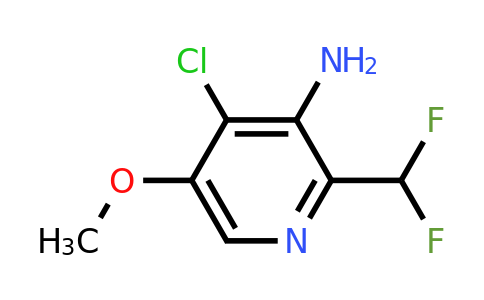 3-Amino-4-chloro-2-(difluoromethyl)-5-methoxypyridine