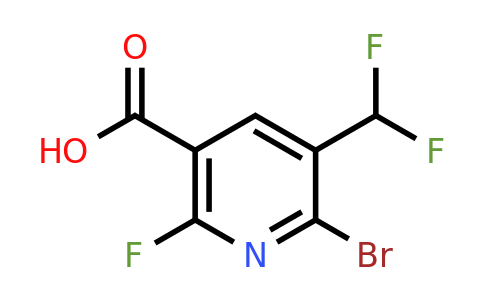 2-Bromo-3-(difluoromethyl)-6-fluoropyridine-5-carboxylic acid
