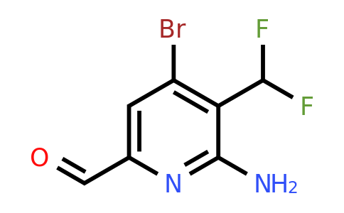 2-Amino-4-bromo-3-(difluoromethyl)pyridine-6-carboxaldehyde
