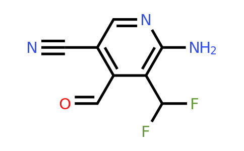 2-Amino-5-cyano-3-(difluoromethyl)pyridine-4-carboxaldehyde