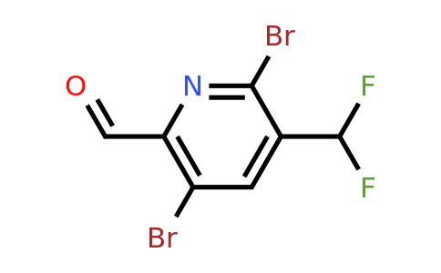 1806841-89-3 | 2,5-Dibromo-3-(difluoromethyl)pyridine-6-carboxaldehyde