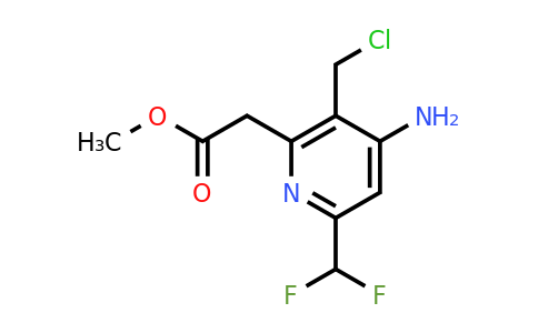 1806842-07-8 | Methyl 4-amino-3-(chloromethyl)-6-(difluoromethyl)pyridine-2-acetate