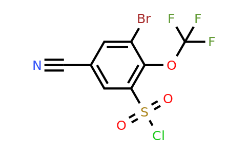 1806847-60-8 | 3-Bromo-5-cyano-2-(trifluoromethoxy)benzenesulfonyl chloride