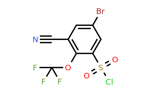 1806847-66-4 | 5-Bromo-3-cyano-2-(trifluoromethoxy)benzenesulfonyl chloride