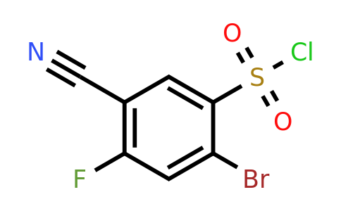 1806847-90-4 | 2-Bromo-5-cyano-4-fluorobenzenesulfonyl chloride