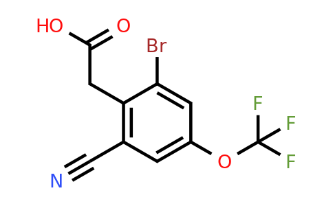 1806848-48-5 | 2-Bromo-6-cyano-4-(trifluoromethoxy)phenylacetic acid