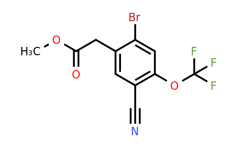 1806849-26-2 | Methyl 2-bromo-5-cyano-4-(trifluoromethoxy)phenylacetate