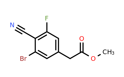 1806849-36-4 | Methyl 3-bromo-4-cyano-5-fluorophenylacetate