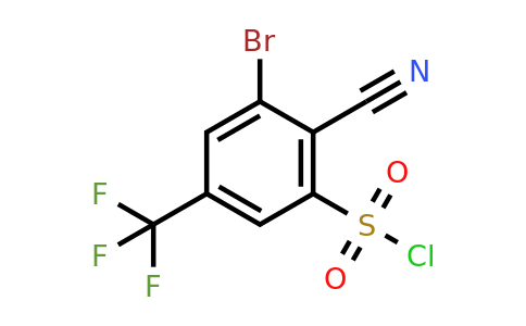 1806849-71-7 | 3-Bromo-2-cyano-5-(trifluoromethyl)benzenesulfonyl chloride