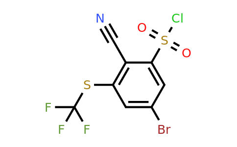 1806850-78-1 | 5-Bromo-2-cyano-3-(trifluoromethylthio)benzenesulfonyl chloride