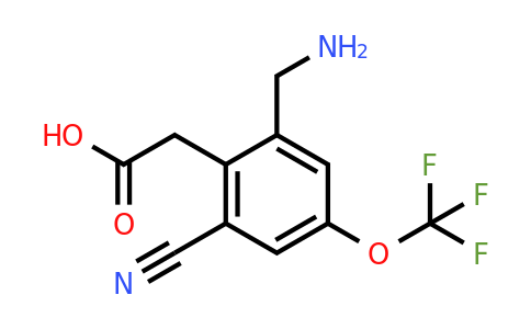 1806850-82-7 | 2-Aminomethyl-6-cyano-4-(trifluoromethoxy)phenylacetic acid