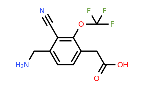 1806850-88-3 | 4-Aminomethyl-3-cyano-2-(trifluoromethoxy)phenylacetic acid