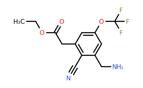 1806851-13-7 | Ethyl 3-aminomethyl-2-cyano-5-(trifluoromethoxy)phenylacetate
