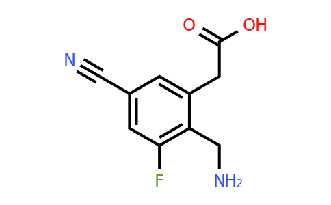 1806851-36-4 | 2-Aminomethyl-5-cyano-3-fluorophenylacetic acid