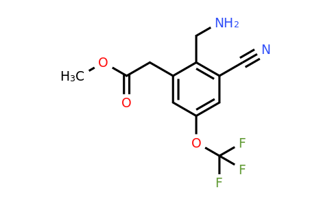 1806851-38-6 | Methyl 2-aminomethyl-3-cyano-5-(trifluoromethoxy)phenylacetate