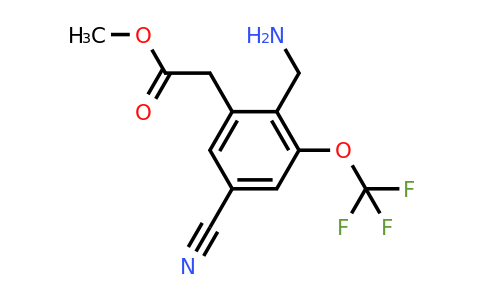 1806851-41-1 | Methyl 2-aminomethyl-5-cyano-3-(trifluoromethoxy)phenylacetate