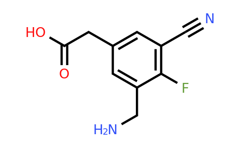 1806851-44-4 | 3-Aminomethyl-5-cyano-4-fluorophenylacetic acid