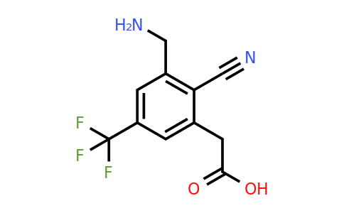 1806852-38-9 | 3-Aminomethyl-2-cyano-5-(trifluoromethyl)phenylacetic acid