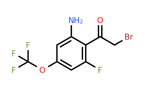 1806853-29-1 | 2'-Amino-6'-fluoro-4'-(trifluoromethoxy)phenacyl bromide
