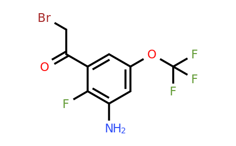 1806853-34-8 | 3'-Amino-2'-fluoro-5'-(trifluoromethoxy)phenacyl bromide
