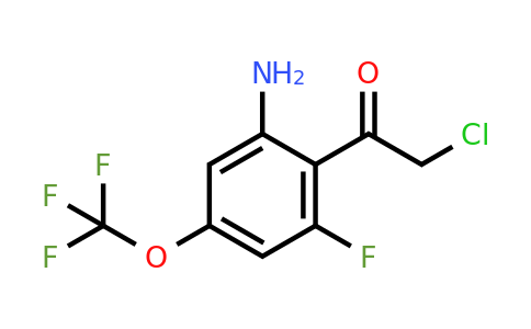 1806853-50-8 | 2'-Amino-6'-fluoro-4'-(trifluoromethoxy)phenacyl chloride