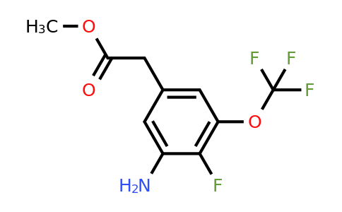 1806853-74-6 | Methyl 3-amino-4-fluoro-5-(trifluoromethoxy)phenylacetate