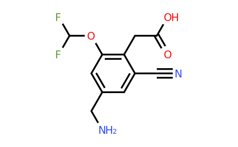1806853-79-1 | 4-Aminomethyl-2-cyano-6-(difluoromethoxy)phenylacetic acid