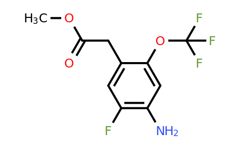 1806853-82-6 | Methyl 4-amino-5-fluoro-2-(trifluoromethoxy)phenylacetate
