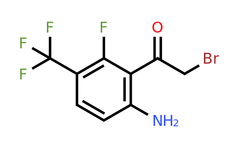 1806854-69-2 | 6'-Amino-2'-fluoro-3'-(trifluoromethyl)phenacyl bromide