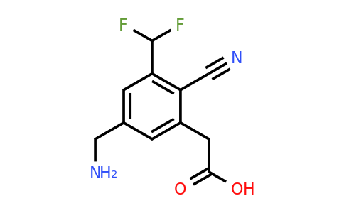 1806854-72-7 | 5-Aminomethyl-2-cyano-3-(difluoromethyl)phenylacetic acid