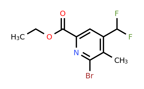 1806855-07-1 | Ethyl 2-bromo-4-(difluoromethyl)-3-methylpyridine-6-carboxylate