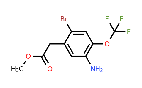 1806855-56-0 | Methyl 5-amino-2-bromo-4-(trifluoromethoxy)phenylacetate