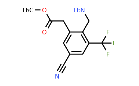 1806856-66-5 | Methyl 2-aminomethyl-5-cyano-3-(trifluoromethyl)phenylacetate
