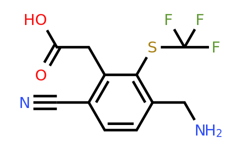 1806856-97-2 | 3-Aminomethyl-6-cyano-2-(trifluoromethylthio)phenylacetic acid