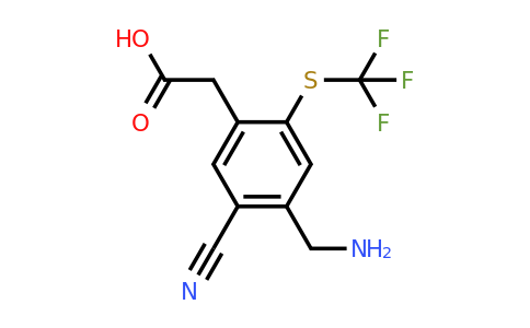 1806857-01-1 | 4-Aminomethyl-5-cyano-2-(trifluoromethylthio)phenylacetic acid