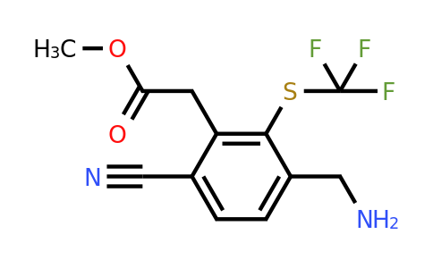 1806857-49-7 | Methyl 3-aminomethyl-6-cyano-2-(trifluoromethylthio)phenylacetate