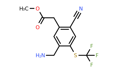 1806857-67-9 | Methyl 5-aminomethyl-2-cyano-4-(trifluoromethylthio)phenylacetate