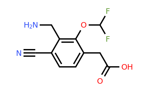 1806860-40-1 | 3-Aminomethyl-4-cyano-2-(difluoromethoxy)phenylacetic acid